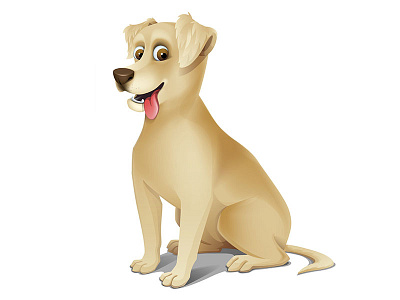 Cute Dog 2d character design dog illustration vector