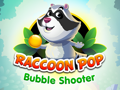 Raccoon Pop 2d character character design game art illustration logo ui vector