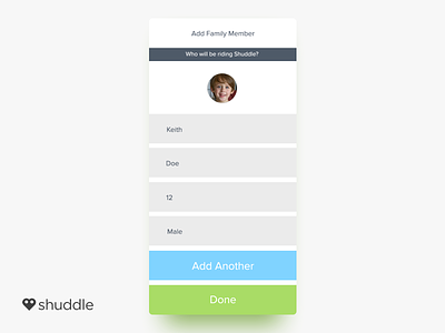Shuddle | iOS blue design form green ios iphone mobile mobile web responsive san francisco ui white