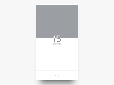 Zen Timer | iOS clean design ios iphone minimalist mobile san francisco ui