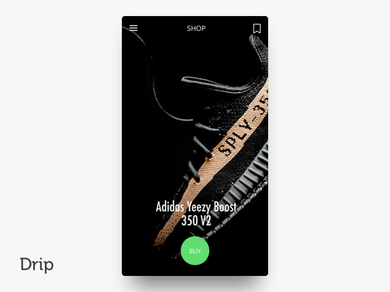 Drip | iOS san francisco iphone clean button mobile ui design ios