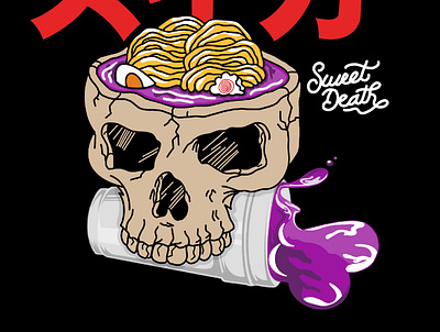 Sweet death branding design graphic design illustration logo typography