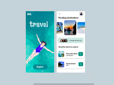 Travel App Design 3d animation app appdesign branding dailyui design dribble figma graphic design illustration logo motion graphics ui uidesign uiux userinterface ux uxdesign vector