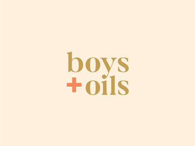 boys + oils essential oils invitation lettering ligature logo type typography vector