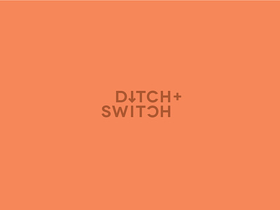ditch + switch design essential oils lettering submark type typography vector
