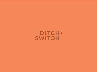 ditch + switch design essential oils lettering submark type typography vector