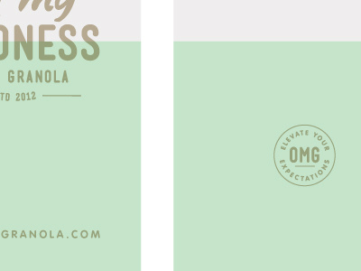 granola branding branding business card granola logo submark