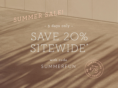 summer sale design email sale shadow shoe summer