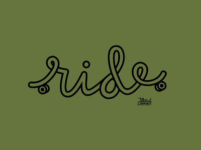 ride design lettering ride rollerskate script skate skateboard tshirt type typography