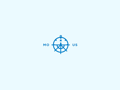compass + ship wheel compass design icon illustration logo ship wheel