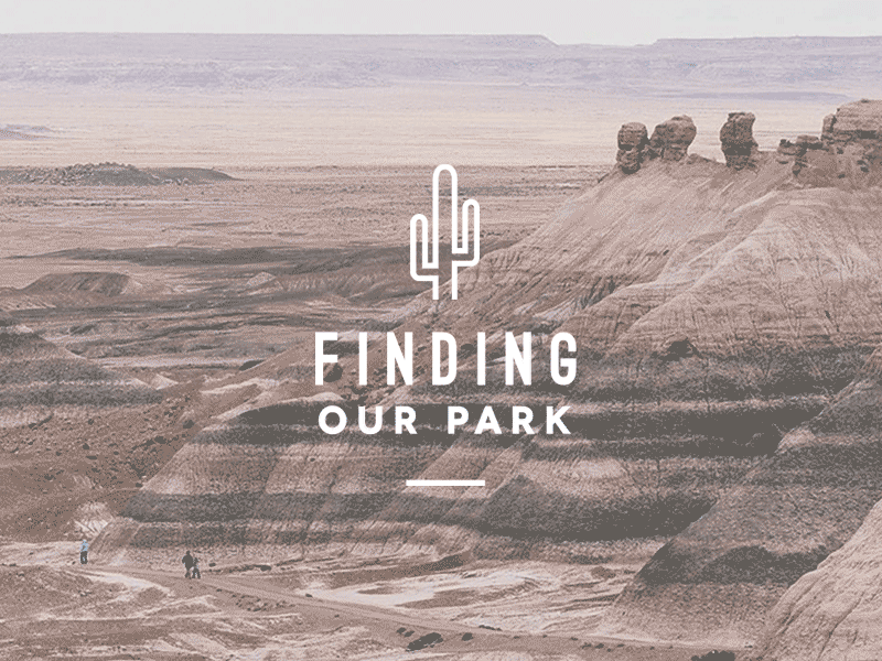 finding our park blog branding design gif identity logo monoweight national park type
