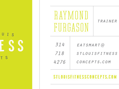 stl fitness concepts business card arch business card fitness logo personal trainer