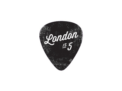 pick birthday guitar pick rock and roll stamp