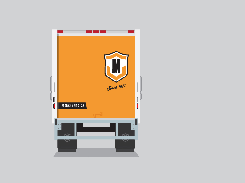 delivery truck comp delivery truck design illustration orange rear typography wrap