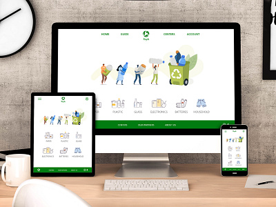 Recycle App and Responsive Website