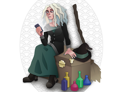 Witchsona adobe illustrator character illustration illustrator vector witch