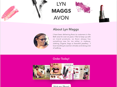 Lyn Maggs Avon Redesign avon avon lady design makeup responsive web design website