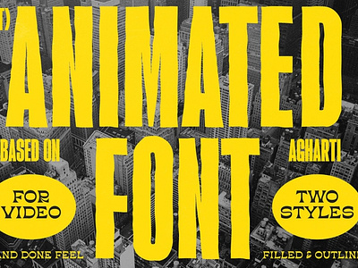 Animated Font Agharti