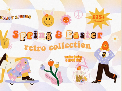 Retro Spring & Easter in 70s-90s