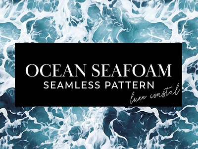 Ocean Sea Foam Seamless Pattern 3d animation app branding design graphic design illustration logo motion graphics ui vector
