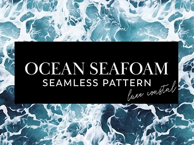 Ocean Sea Foam Seamless Pattern