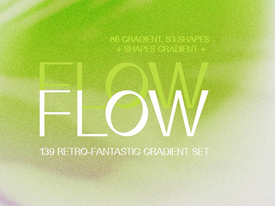 FLOW - retro gradient 3d animation app branding design graphic design illustration logo motion graphics ui vector
