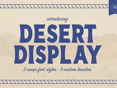 Desert Display Vintage Font