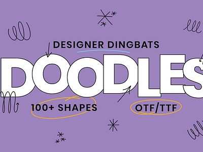 Doodle Dingbats Font - 106 Shapes!