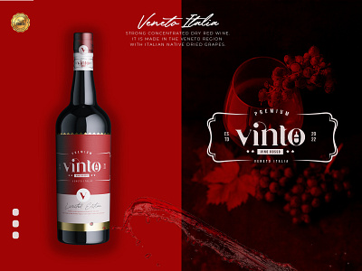 Visual design (Vinto wines) adobe illustrator brand identity brand packaging branding design graphic design illustration logo packaging wine wine bottle wine label