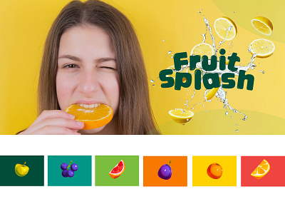 Fruit drink brand Identity