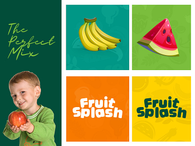 Fruit drinks brand Identity designs