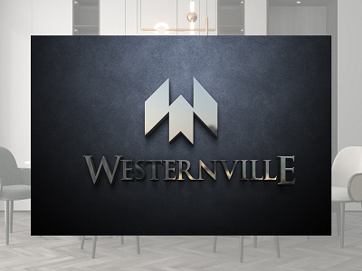 Westernville Logo adobe illustrator brand identity brand packaging branding graphic design house logo property real estate