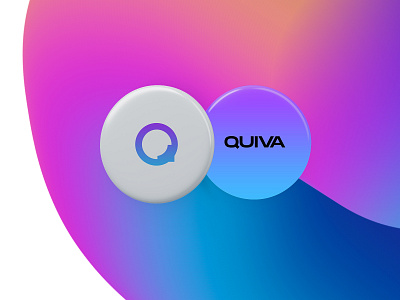 Quiva branded materials adobe illustrator brand identity brand packaging branding button design graphic design