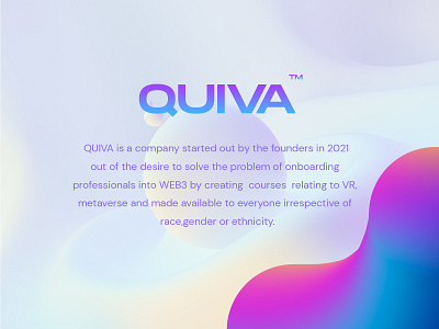 Brand Identity design for QUIVA