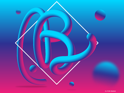 Bang 3d blend blend tool illustrator lettering typography