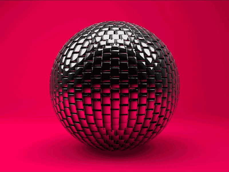 Shiny ball, motion version 3d abstract animation c4d cinema 4d geometry mograph motion graphics