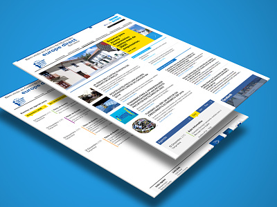 Cied Barcelos Website by Sétima barcelos blue cied cms design european institutional layout página web website yellow