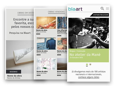 Blaart by Sétima art artists artwork blaart ecommerce ecosystem mvp platform startup sétima website