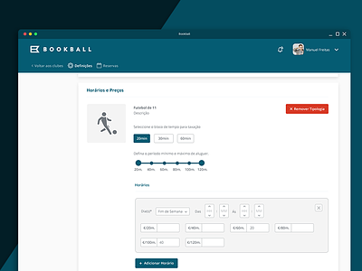 Web App Bookball basketball clubs crm football managent paddle platform reservations sports tenis web app