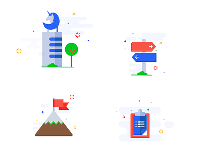 Starthere Icons app branding illustration platform sétima typography ui ux vector web