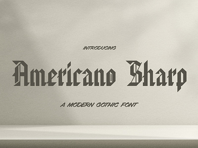 Americano Sharp Font