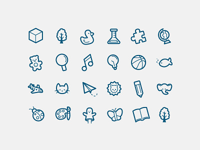 Early Learning Icon Set