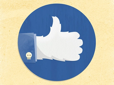 Like Me? beige blue facebook hairy icon monster texture ui user interface