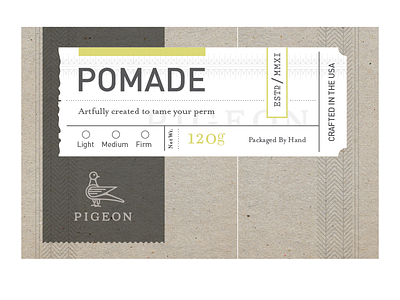 WIP Pigeon label bird branding label ornate packaging pattern shaving
