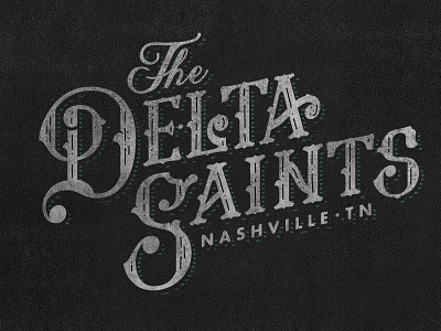 The Delta Saints Type band brand identity logo music