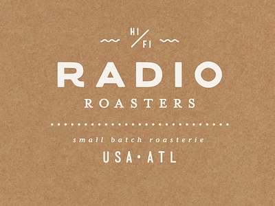 Radio Roasters brand coffee identity logo roaster