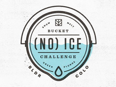 No Ice Bucket Challenge als badge boulder bucket colorado ice imm water