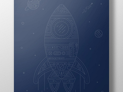 SpaceTeam Limited Poster card game game kickstarter spaceteam