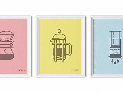 Coffee Icons posters