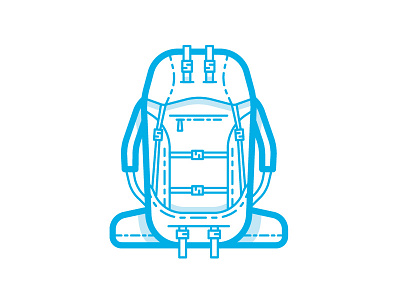 Backpack Icon backpack icon iconography lines outdoors